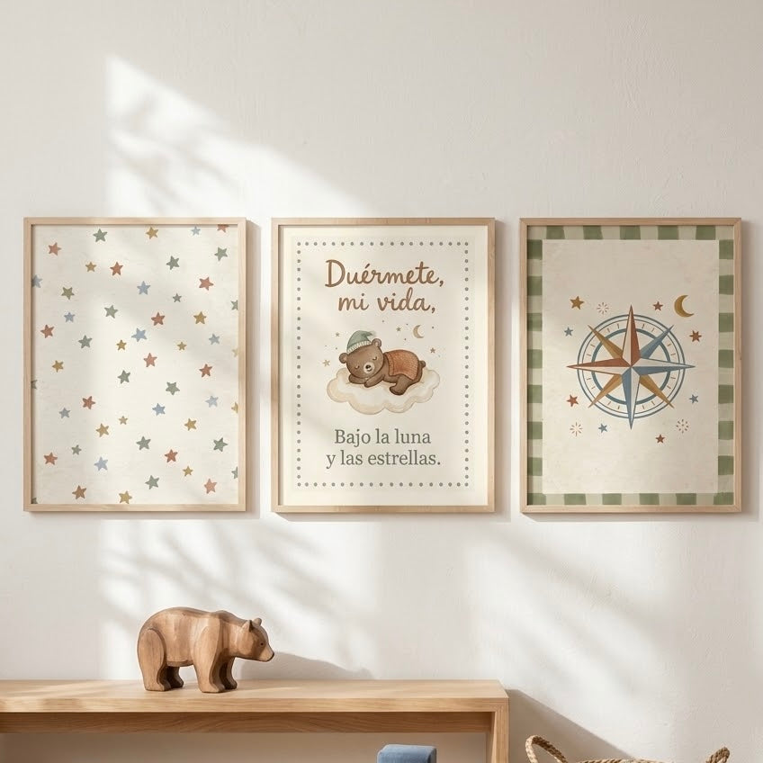 Lámina decorativa infantil «Duérmete, mi vida» en A4 y A3 – Viva La Home