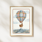 Lámina decorativa infantil – Un viaje entre las nubes