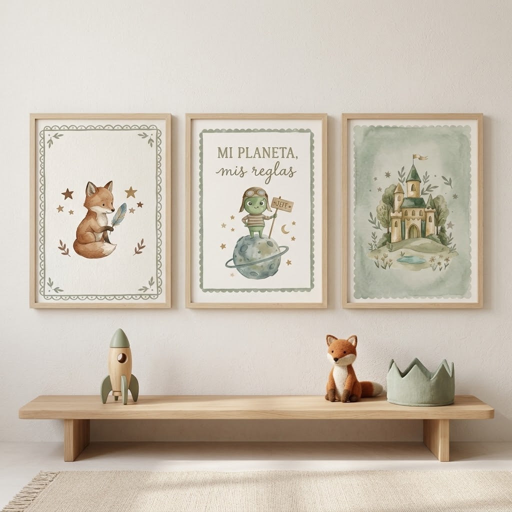 Láminas infantiles ilustradas para decorar la habitación de los peques – Viva La Home