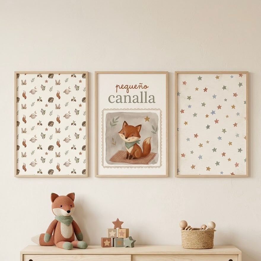 Lámina «Pequeño canalla» para decorar habitación infantil – Viva La Home