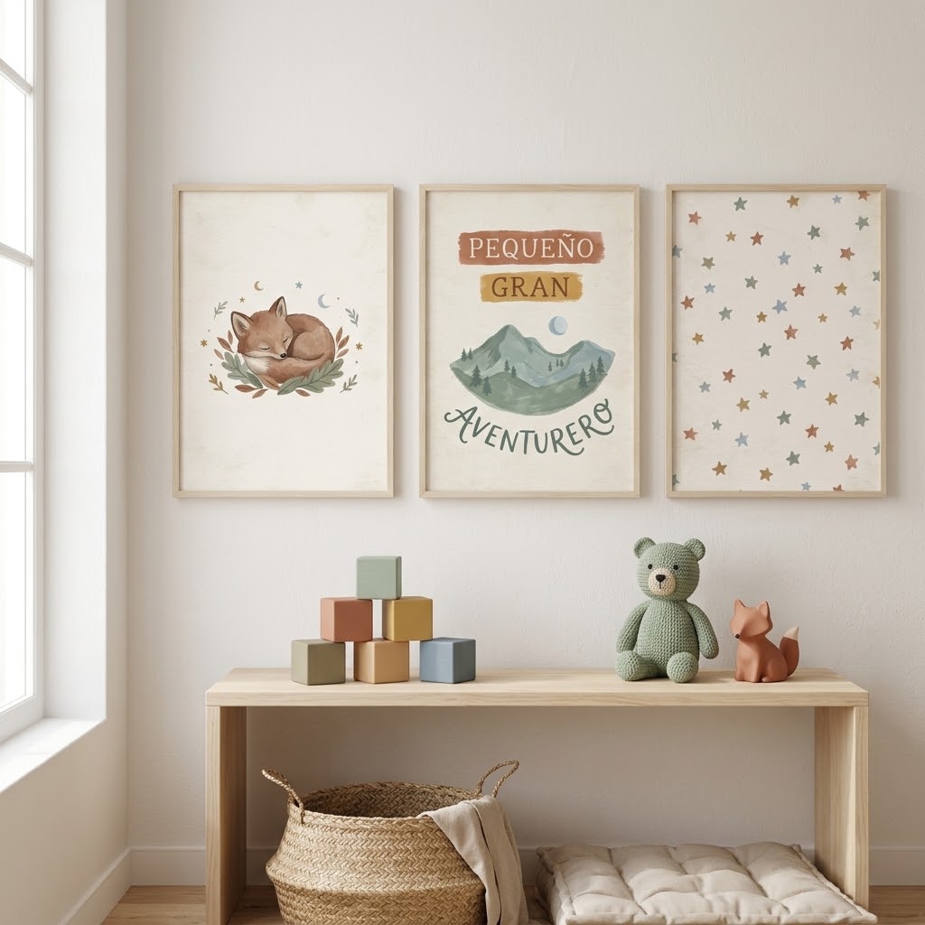 Lámina «El sueño del bosque» para decorar habitación infantil – Viva La Home