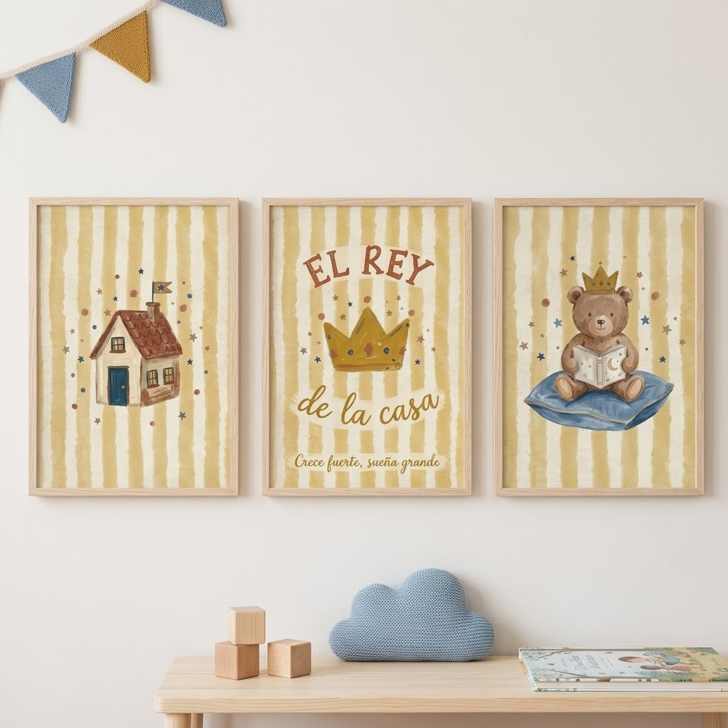 Lámina «Mi pequeño hogar» para decorar habitación infantil – Viva La Home