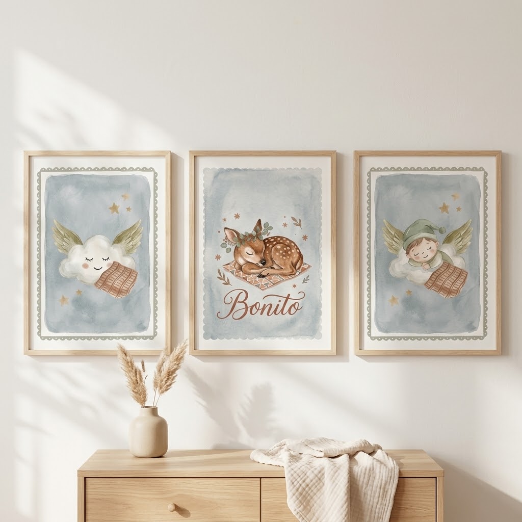 Lámina «Bonito» para decorar habitación infantil – Viva La Home