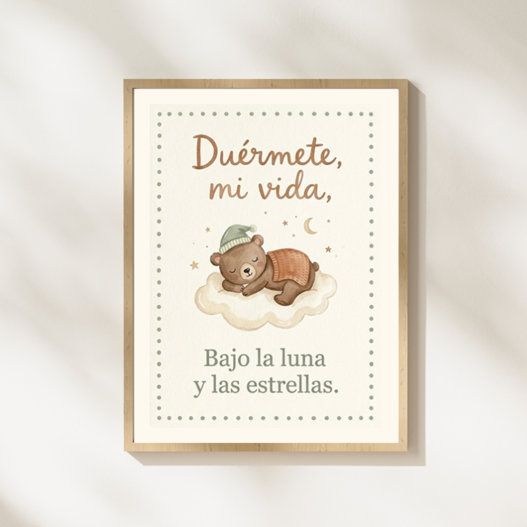 Lámina infantil «Duérmete, mi vida» – Viva La Home