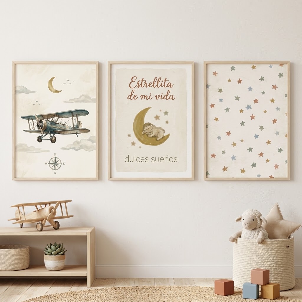 Lámina «Estrellita de mi vida» para decorar habitación infantil – Viva La Home