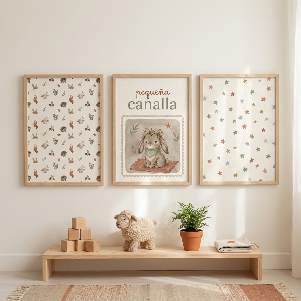 Lámina «Pequeña canalla» para decorar habitación infantil – Viva La Home
