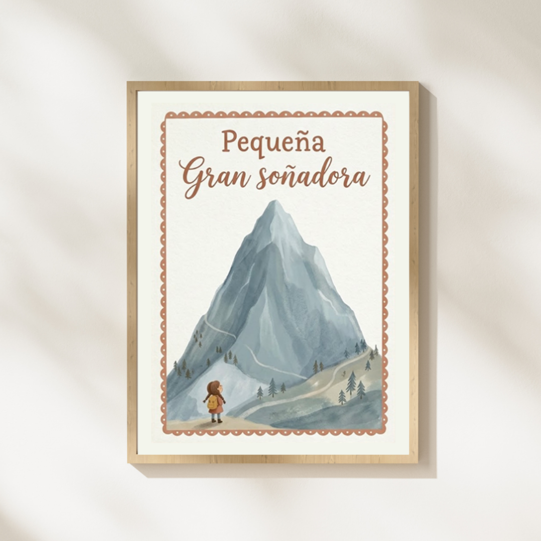 Lámina infantil «Pequeña gran soñadora» – Viva La Home