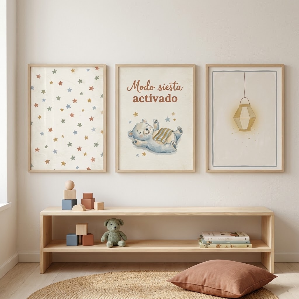 Lámina «Modo siesta activado» para decorar habitación infantil – Viva La Home
