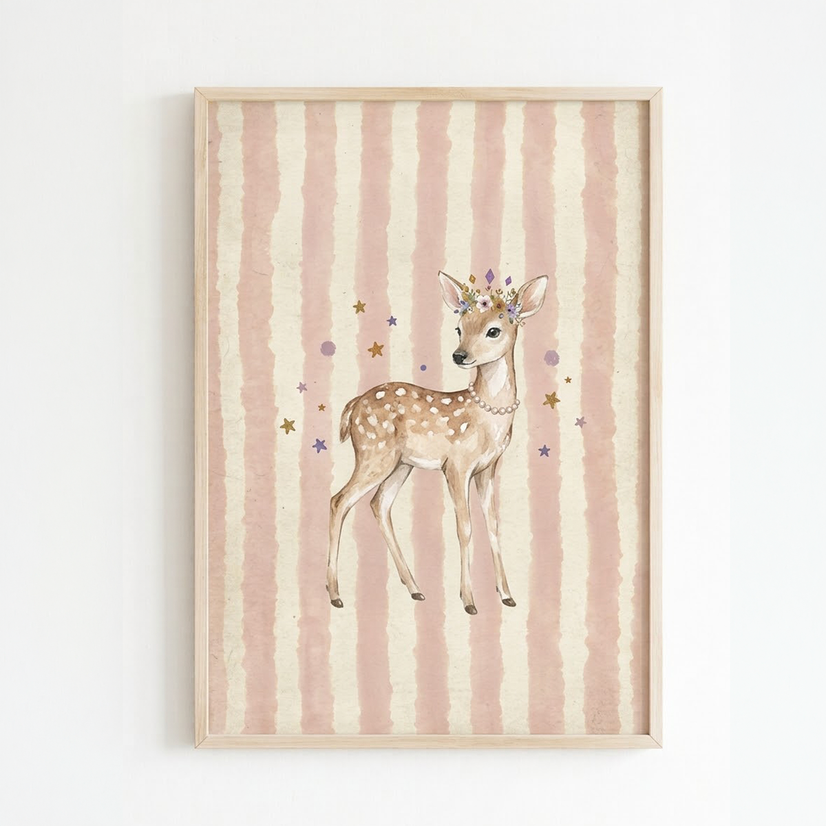 Lámina decorativa infantil «La princesa del bosque» en A4 y A3 – Viva La Home