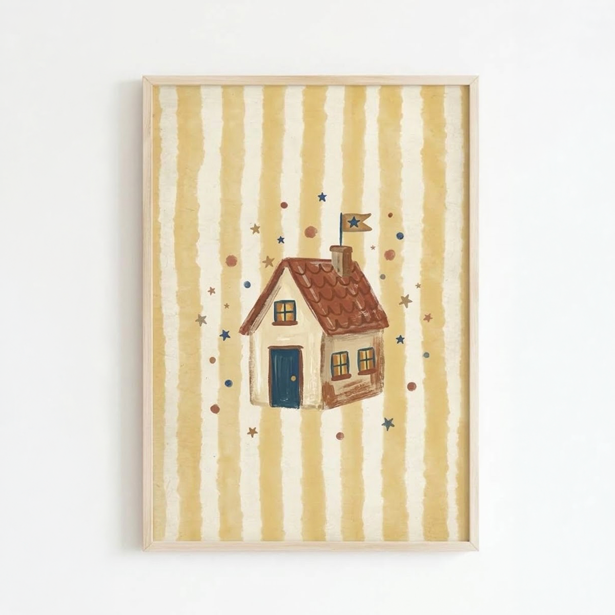 Lámina decorativa infantil «Mi pequeño hogar» en A4 y A3 – Viva La Home