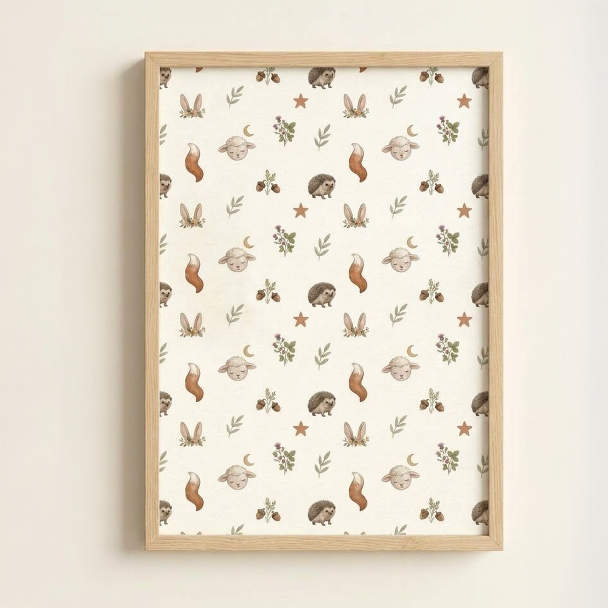 Lámina decorativa infantil «Amigos del bosque» en A4 y A3 – Viva La Home