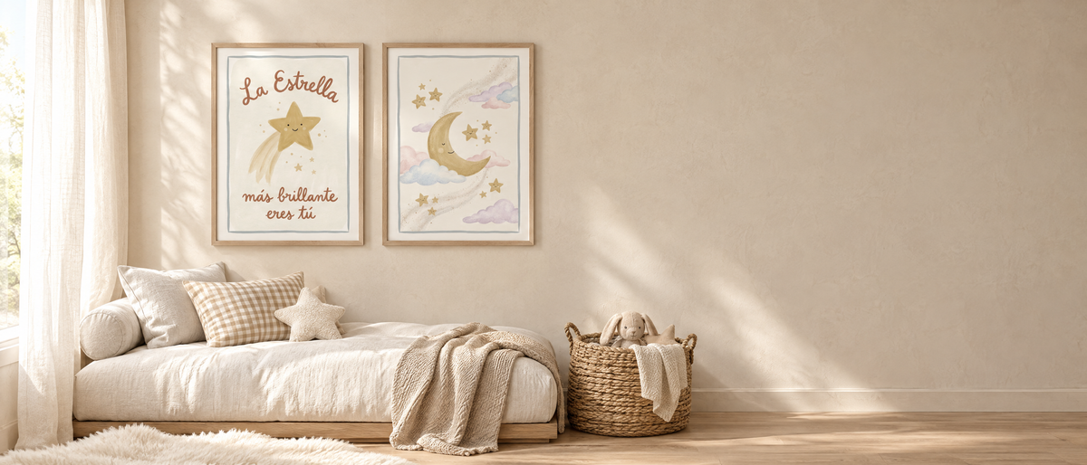 Habitación infantil con láminas Viva la Home